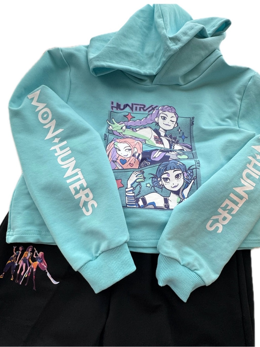THOMBASE Demon Hunters Hoodie & Jogger Set | NWOT | Size 5 fits very OVERSIZED